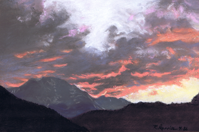Another Sunset Behind Tava-Pikes Peak
